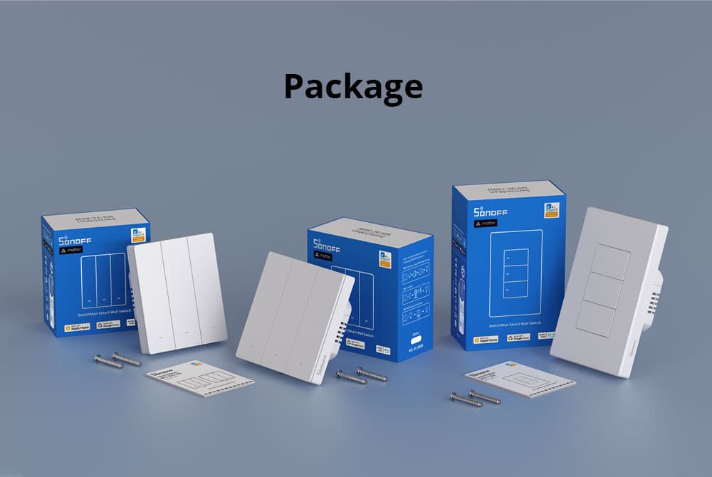 مفتاح حائط سونوف سويتش مان الذكي - إصدار ماتر (أبيض) - SONOFF M5 Matter - 2