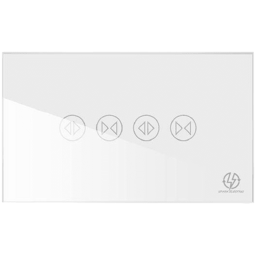 Tuya Wi-Fi Curtain White US  Double