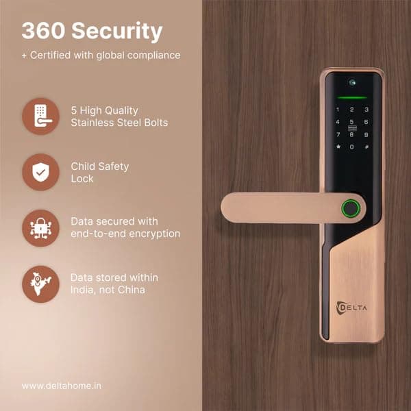 قفل ذكي Sl-026 للأبواب الخشب - 4