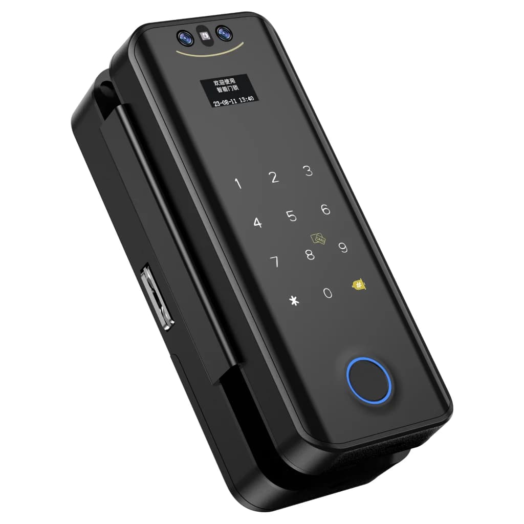 قفل ذكي SL-041 للأبواب الزجاجية بصمة من الجهتين - 2