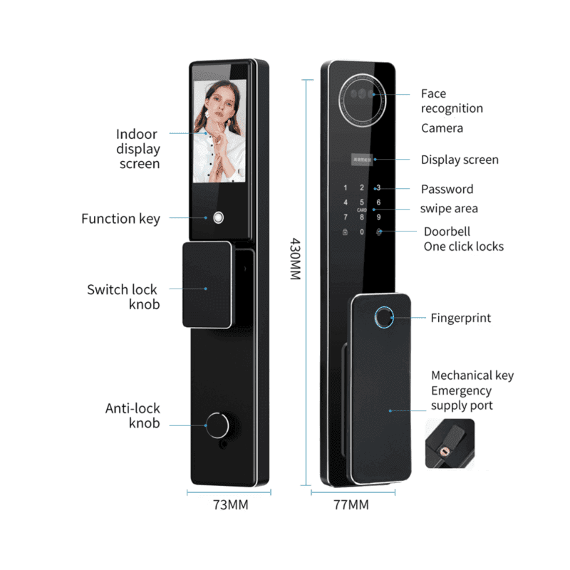 قفل ذكي Sl-034 للأبواب الأمان - 4