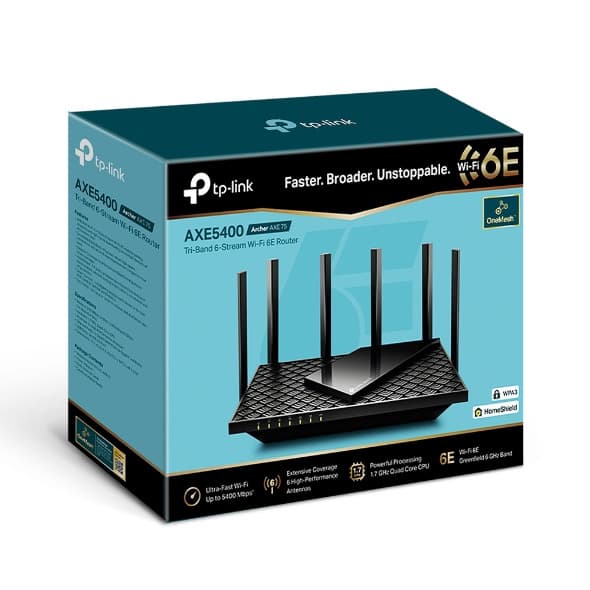 راوتر TP-Link Wi-Fi 6E AXE5400 الذكي مع نظام الحماية HomeShield - 4