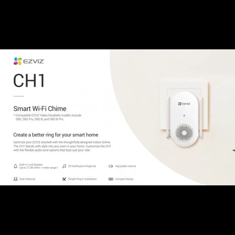 إيزفيز جرس داخلي لاسلكي ذكي | Ezviz CH1 - 4