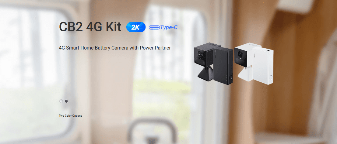 طقم كاميرا إيزفيز داخلية واي فاي بدقة 1080p ببطارية CS-CB2 مع بطارية اضافية - 4