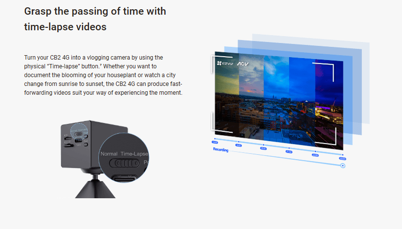 طقم كاميرا إيزفيز داخلية واي فاي بدقة 1080p ببطارية CS-CB2 مع بطارية اضافية - 2