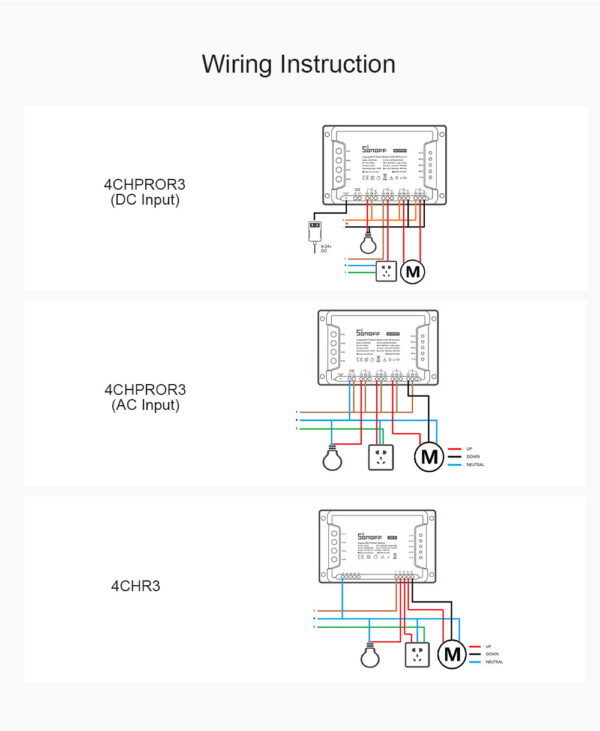 SONOFF 4CHR3 & 4CHPROR3 4-gang Wi-Fi Smart Switch with RF Control - Image 3