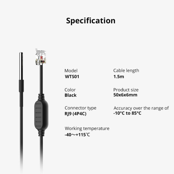 Sonoff WTS01 - Waterproof Temp Sensor for TH Series - Image 2