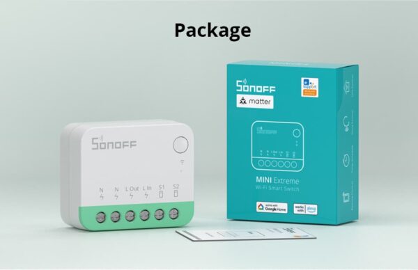 Sonoff MINIR4M - MINI Extreme Wi-Fi Smart Switch (Matter) 10A - Image 2