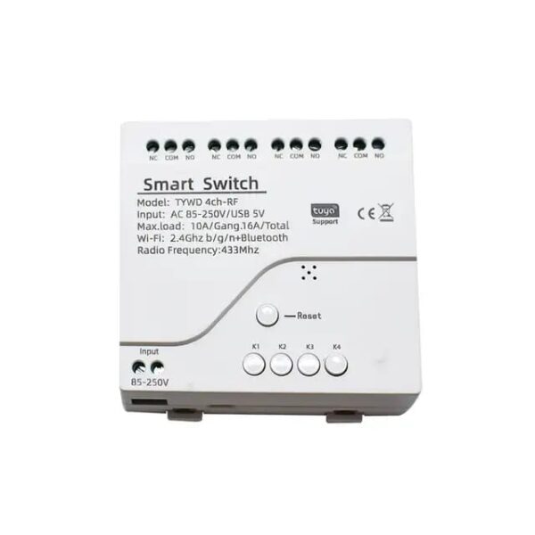 Tuya Smart 4-Channel Switch  (16A)
