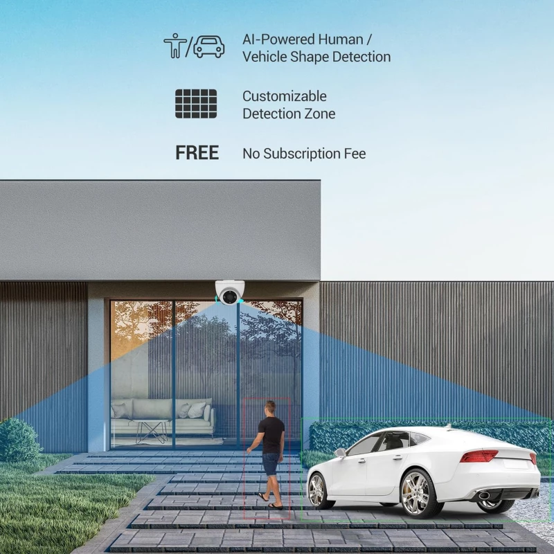 إيزفيز كاميرا خارجية ذكية واي فاي | Ezviz H4 (3MP) - الصورة 4