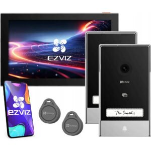 إيزفيز إنتركوم فيديو 2K بمدخلين | Ezviz HP7 2-Entry Kit  المميزات: